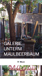Mobile Screenshot of galerie-unterm-maulbeerbaum.de